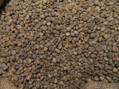 Flores green organic coffee beans