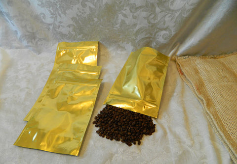 Coffee Storage Pouch Gold
