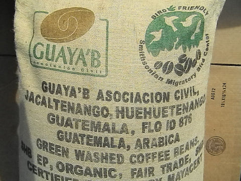 Guatemala FT Organic Guaya'b Bird freindly coffee bag A