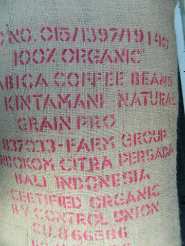 Bali Organic Kintamani Natural Arabica Raw Coffee Beans
