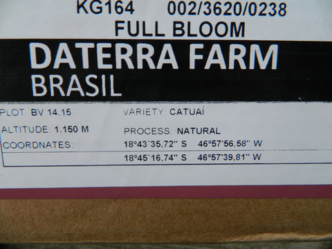 Coffee Box Label Daterra Full Bloom d