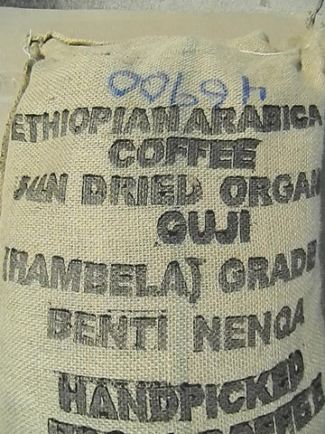 Organic Benti Nenqa Ethiopia Natural coffee bag KK