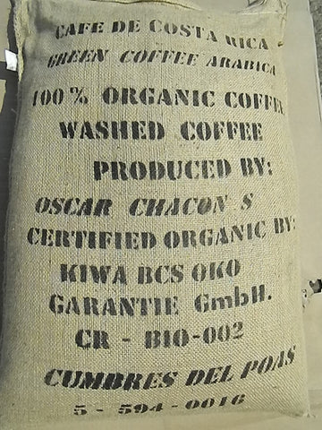 Costa Rica Cumbres Del Poas Organic coffee bag HH