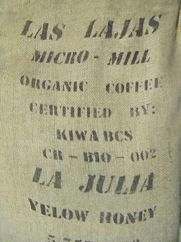 Costa Rica Julia Y Honey Organic Coffee bag EE