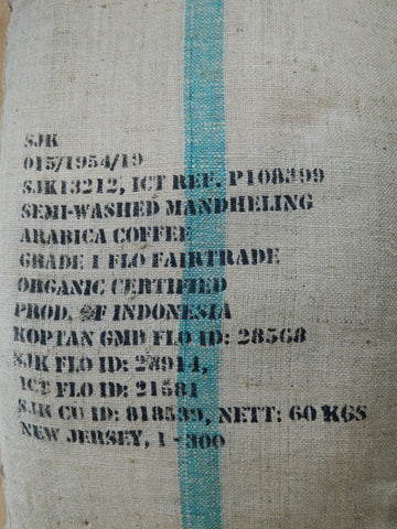 Sumatra Mandheling Fair Trade Organic coffee bag H
